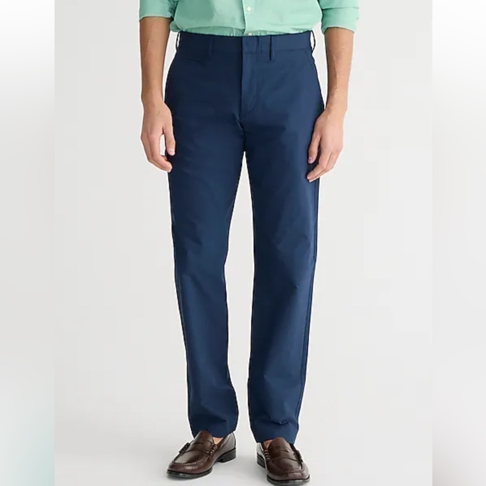 J Crew Factory 770™ Straight-fit tech pant in Navy size 35x32 NWT AW006